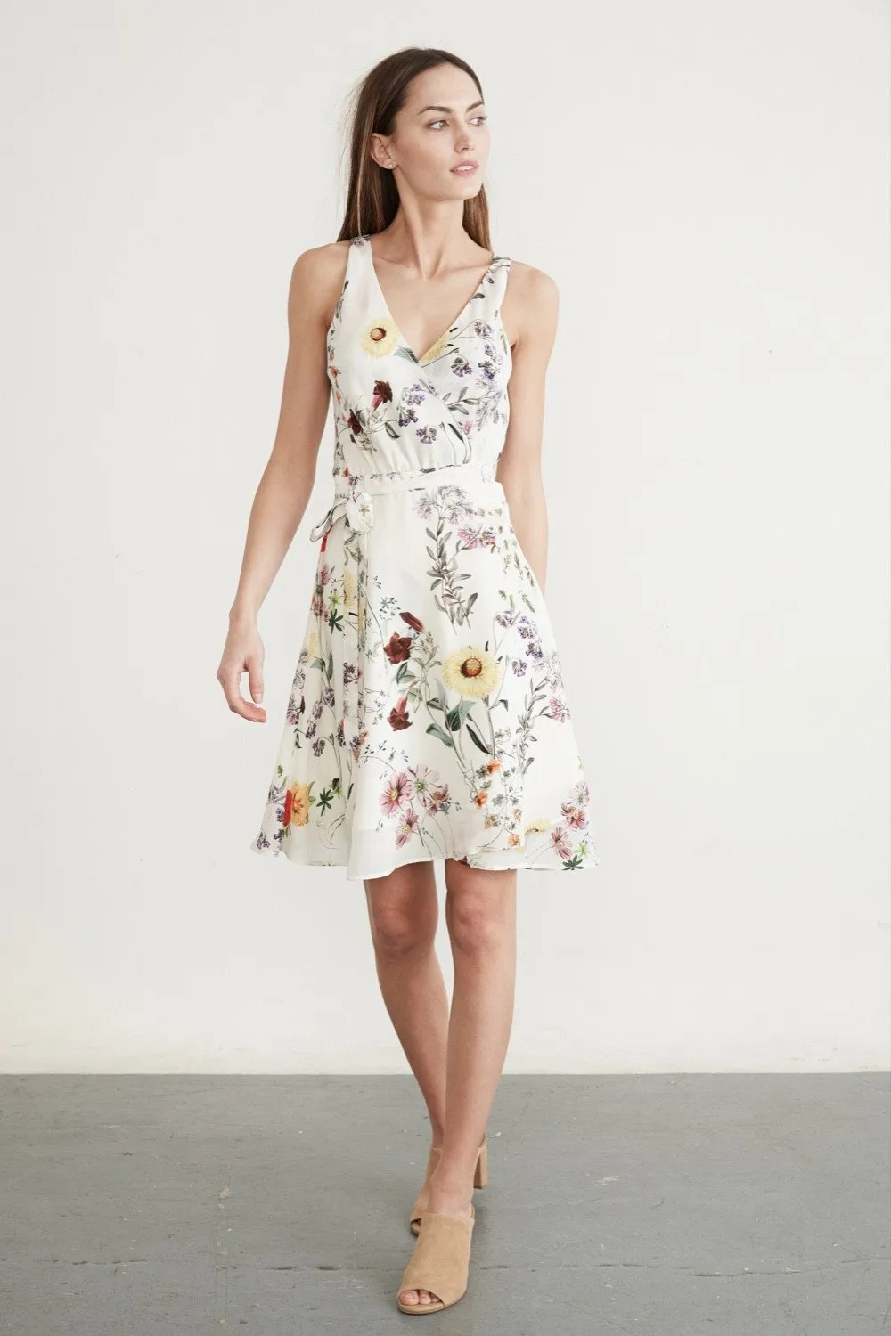 Brandy Silk Wrap Dress